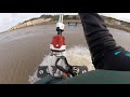 kiteboarding the secret sandbank at sunrise