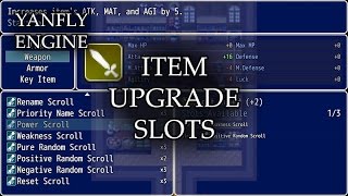 YEP.12 - Item Upgrade Slots - RPG Maker MV