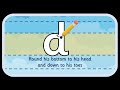 'd' letter formation