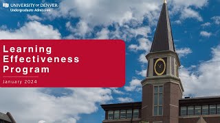Learning Effectiveness Program
