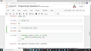 Julia Project Euler Question 5