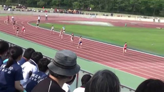 2017 茨城県高校総体陸上 女子4x100mR準決勝2組