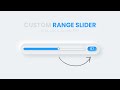 CSS Neumorphism Custom Range Slider using Html CSS & Javascript