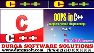 C language | OOPS (object oriented programming) in C++ Part - 2 by Shiva