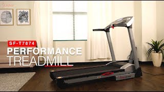 Sunny Health & Fitness SF-T7874 Performance Treadmill with Auto Incline