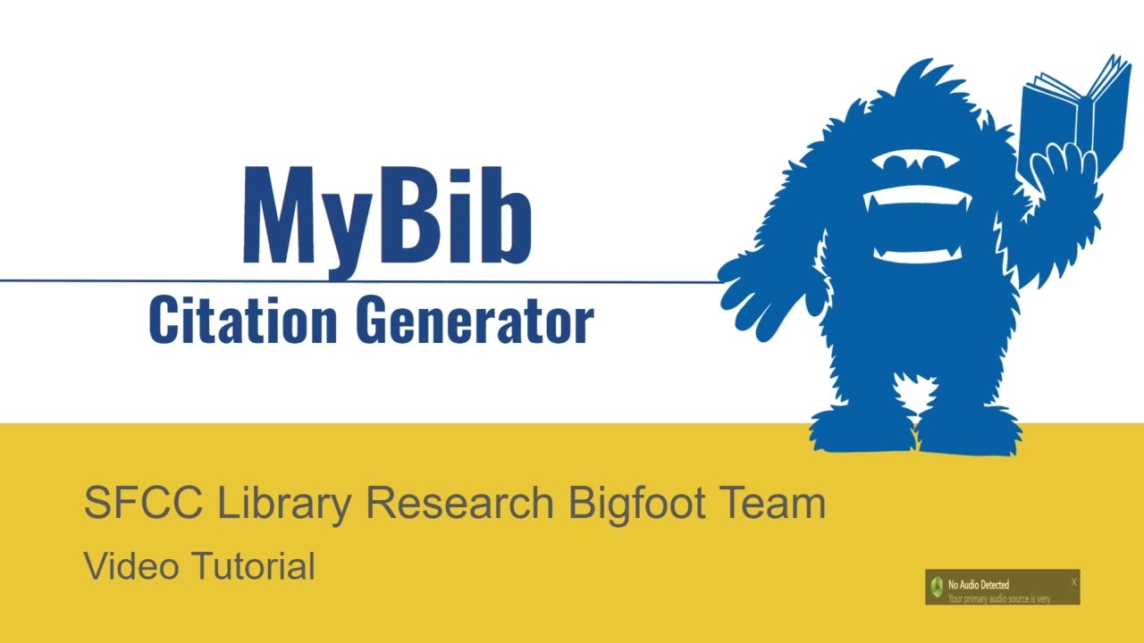 MyBib.com: A Free Citation Generator - YouTube