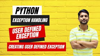 User Defined Exception in Python | Explanation | Program | In Hindi