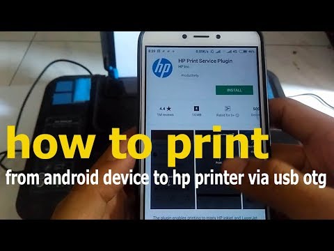 how to print from Android phone to HP printer via USB OTG without WiFi printer