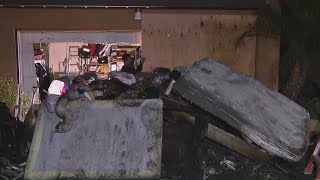 Woman killed after Panorama City townhome catches fire