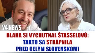 BLAHA SI VYCHUTNAL ŠTASSELOVÚ: Takto sa strápnila pred celým Slovenskom!