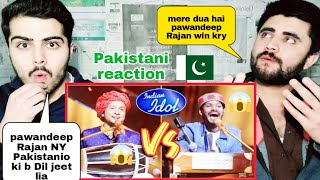 Tere Bin Nai Lagda By Pawandeep Vs Sawai Bhatt | INDIAN IDOL-12 |  Pakistani reaction