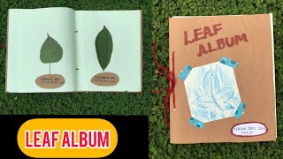 Leaf Album/Leaf Activities for Kids/ Herbarium of leaves/Green Day Activities for Kids #herbarium