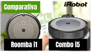 🔀 Roomba COMBO i5 vs i1 ‐ DIFERENCIAS | 👉🏻 TECNOLOGÍAS | 👉🏻 APP | LIMPIEZA POR HABITACIÓN | MOPA