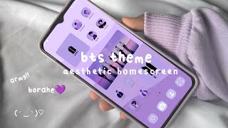 how to have an aesthetic phone//BTS theme 💜
