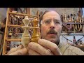 How to turn a maple chess Queen on the wood lathe.