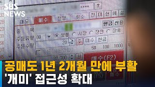 공매도 1년 2개월 만에 부활…'개미' 접근성 확대 / SBS