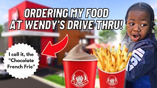 SEMAJ ORDERING HIS OWN FOOD AT WENDY'S