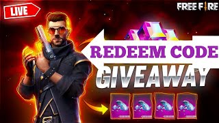 REDEEM CODE GIVEAWAY LIVE IN YOUTUBE PLEASE COME MY LIVE STREAM AND FULL SUPPORT ME BRO THANKS