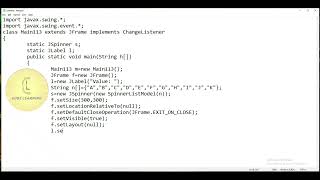Java | Swing package 'JSpinner - SpinnerListModel - add ChangeListener' | CodeLearning