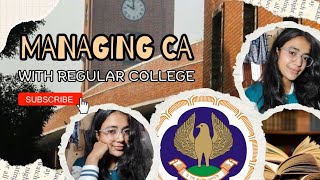 CA WITH REGULAR COLLEGE?! #timemanagement #studytips #regularcollege