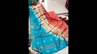 Pure desi tussar gachi with silk mark#desitussar#sricollections