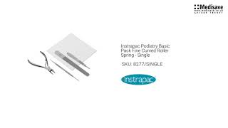 Instrapac Podiatry Basic Pack Fine Curved Roller Spring Single 8277 SINGLE