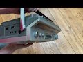 sony cfs 47l vintage radio cassette in for repair. unboxing. broken cassette