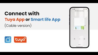 Connect withTuya App or Smart life App(Cable version)