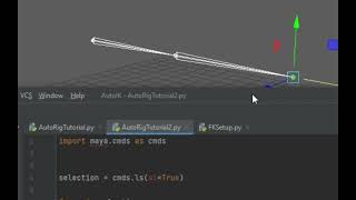 Maya Automatic FK Setup Python Scripting Tutorial