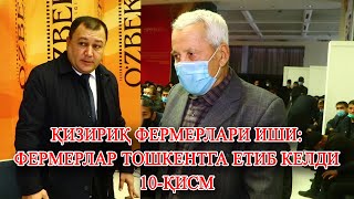 ҚИЗИРИҚ ФЕРМЕРЛАРИ ИШИ:ФЕРМЕРЛАР ТОШКЕНТГА ЕТИБ КЕЛДИ 10-ҚИСМ