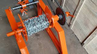 Automatic Barbed wire making machine Aman machine tools from batala pb. m no. 9855052849,8054525150