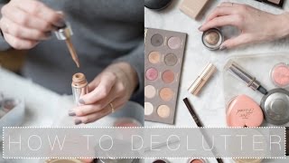 How To Declutter Your Makeup Collection | The Anna Edit
