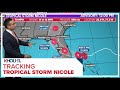 Tropical Update: Tropical Storm Nicole on the verge of becoming a hurricane