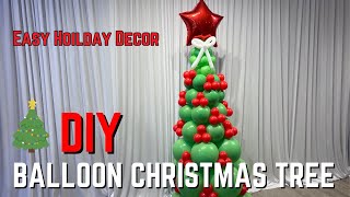 How to Make a Balloon Christmas Tree Tutorial