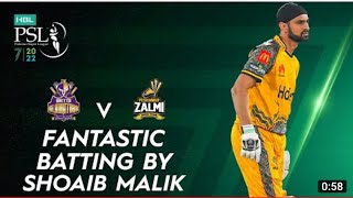 Fantastic Batting By Shoaib Malik | Quetta Gladiators vs Peshawar Zalmi | Match 2 | HBL PSL 7