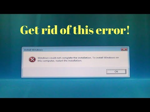 How to fix Windows could not complete the installation. To install Windows on this computer...