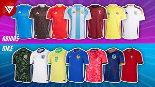 ⚽ All New 2024 National Team Kits & Jersey: Home & Away - Euro & Copa America 2024