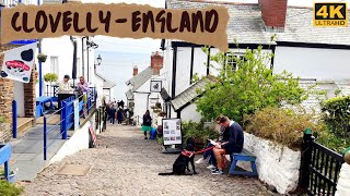 England Village: [4K] Walk | Clovelly | Harbour Village in the Torridge District of Devon, England