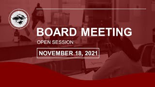 FCUSD Board Meeting 11/18/2021 - Open Session