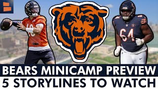 Chicago Bears Mandatory Minicamp Preview: Top 5 Storylines To Watch Ft. Caleb Wi