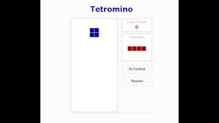 Tetromino(AI) Game using JavaScript