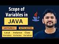 Scope of Variables in Java | Instance Static Local | Java Tutorial for Beginners | Amit Thinks