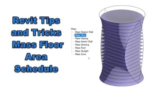 Massing in Revit - Mass Floor Area Schedule