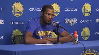 Kevin Durant on Steph Curry: 'I can look in his eyes and I know that he's ready to play'