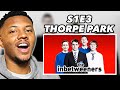 AMERICAN REACTS TO | The Inbetweeners | Thorpe Park | S01 E03