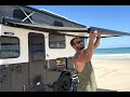 first trip away and run through our new mdc ausrv xl15 4 mk2. nude camping and driving on the beach