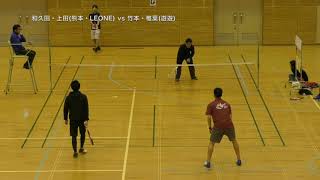 熊本県ショートテニス大会in上天草昼休み遊び 前川・倉田vs大坊・埜村 20191208