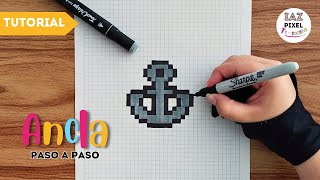 Como pintar un ANCLA en PIXEL ART – Tutorial paso a paso