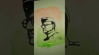 Netaji Subhash Chandra Bose ji ❤️✅ @Artwithdazz #shorts #deshmere