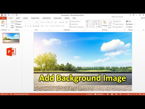 How to Add Background Image In PowerPoint